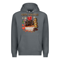 Rock merry christmas cupcake chocolate Premium Hoodie - CowGirlArtShop