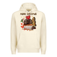 Sandshell merry christmas cupcake chocolate Premium Hoodie - CowGirlArtShop