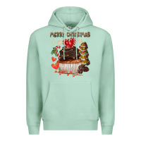 Seafoam merry christmas cupcake chocolate Premium Hoodie - CowGirlArtShop