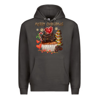 Smoke merry christmas cupcake chocolate Premium Hoodie - CowGirlArtShop