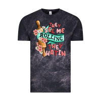 Cloud Black they see me rolling they hatin Vintage Tee - MaliasSmallBusiness