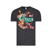 Vintage Black they see me rolling they hatin Vintage Tee - MaliasSmallBusiness