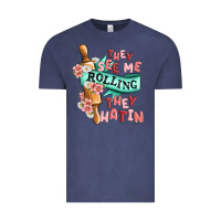 Vintage Denim they see me rolling they hatin Vintage Tee - MaliasSmallBusiness