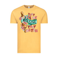 Vintage Mustard they see me rolling they hatin Vintage Tee - MaliasSmallBusiness