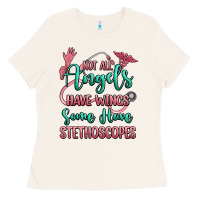 Bone not all angels have wings some have stethoscopes Ladies Tee - RanaPortraitStore