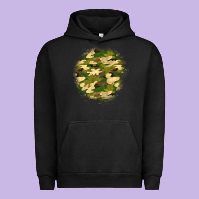 Camouflage Patch 2 Urban Hoodie Designed By Bundleandbundleshop