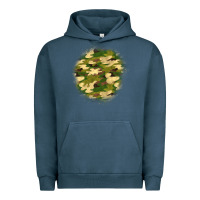 Pigment Midnight Navy camouflage patch 2 Urban Hoodie - BundleAndBundleShop