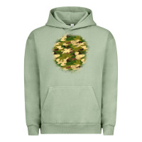 Pigment Oil Green camouflage patch 2 Urban Hoodie - BundleAndBundleShop
