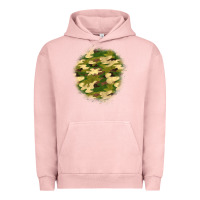 Pigment Salmon camouflage patch 2 Urban Hoodie - BundleAndBundleShop