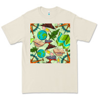 Bone geography class seamless pattern Premium Tee - BundleAndBundleShop