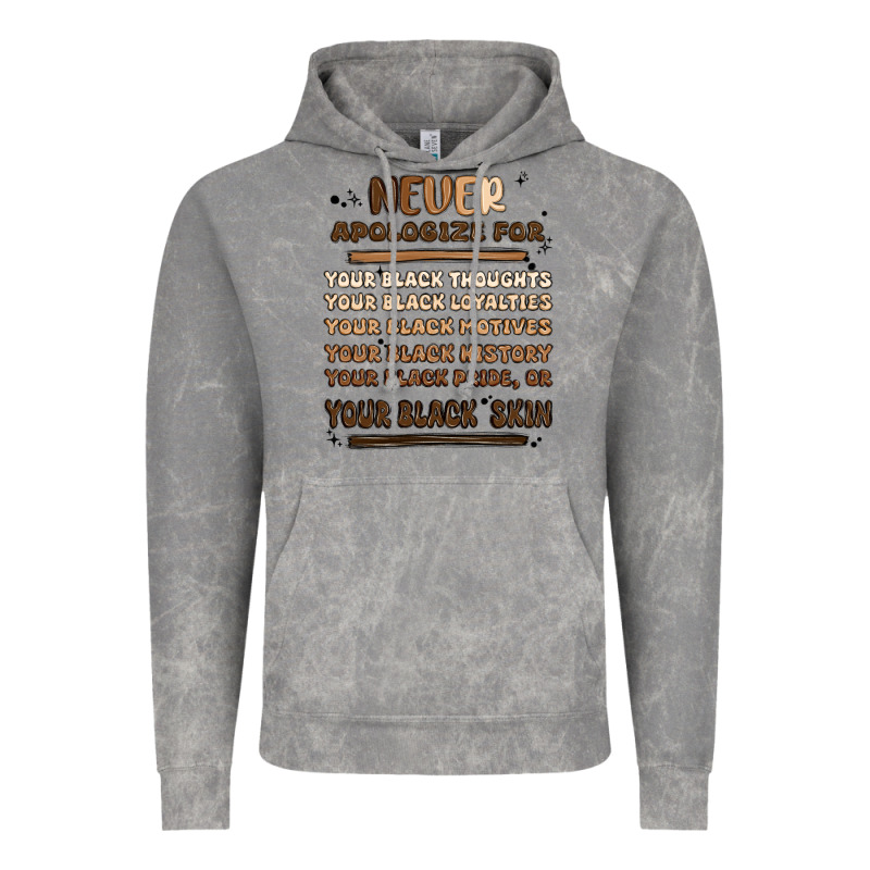 Never Apologize Vintage Hoodie by MaliasSmallBusiness | Teevron