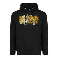 Black 2023 skeleton middle finger new year Heavyweight Hoodie - CowGirlArtShop