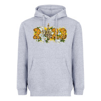 Heather Grey 2023 skeleton middle finger new year Heavyweight Hoodie - CowGirlArtShop