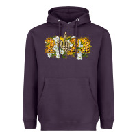 Plum 2023 skeleton middle finger new year Heavyweight Hoodie - CowGirlArtShop