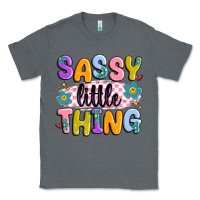 Charcoal Heather sassy little thing Classic Tee - MaliasSmallBusiness
