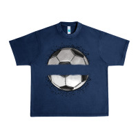 Navy custom soccer Urban Heavy Tee - MaliasSmallBusiness