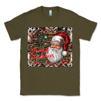 Army Green merry Christmas Classic Tee - CowhideDigitalArt