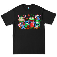 Black christmas stitch coffee Premium Tee - Jasminsmagicworld