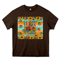 Chocolate Brown Feast mode Heavy Core Tee - Artiststas