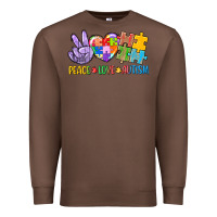 Chestnut Peace love Autism Premium Sweatshirt - CowGirlArtShop