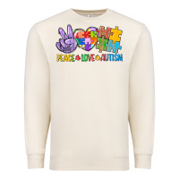 Sandshell Peace love Autism Premium Sweatshirt - CowGirlArtShop