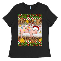 Christmas Pig Ladies Tee | Teevron