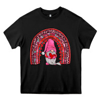Black valentines gnomies rainbow Heavy Core Tee - JahusDesignShop