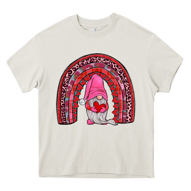 Valentines Gnomies Rainbow Heavy Core Tee by JahusDesignShop | Teevron