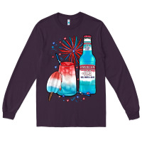 Plum th of july drinks, american ice Long Sleeve Tee - JahusDesignShop