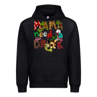 Foreset Green Mama Needs A Drink Urban Hoodie - FaDigitalArtStudio