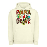 Pigment Pistachio Mama Needs A Drink Urban Hoodie - FaDigitalArtStudio