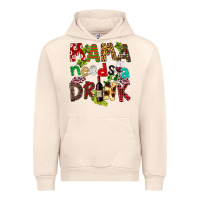 Sandshell Mama Needs A Drink Urban Hoodie - FaDigitalArtStudio