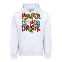 White Mama Needs A Drink Urban Hoodie - FaDigitalArtStudio