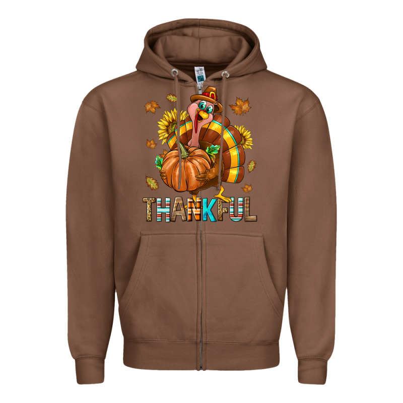 Thankful Turkey Zipper Hoodie by texasbilliewilder | Teevron