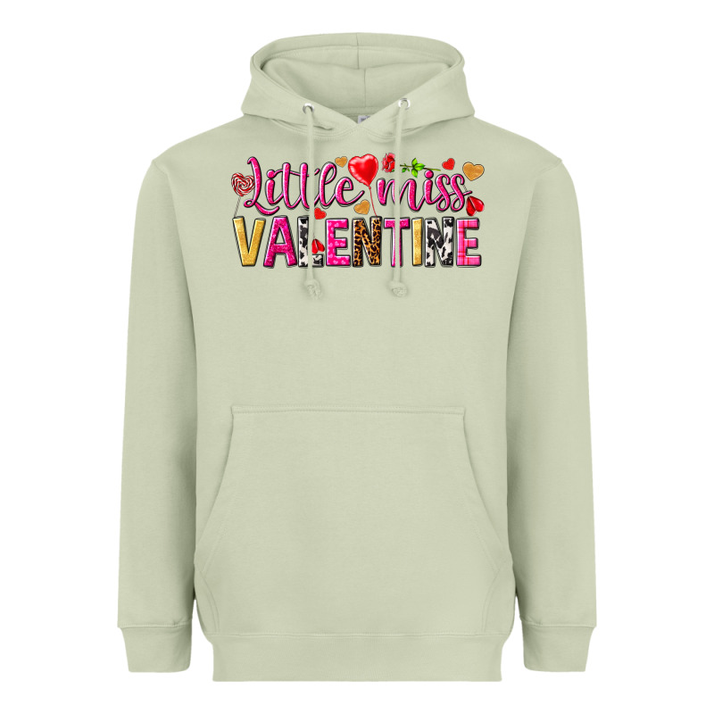 Little Miss Valentine Heavyweight Hoodie by HowdyJamesFarm | Teevron