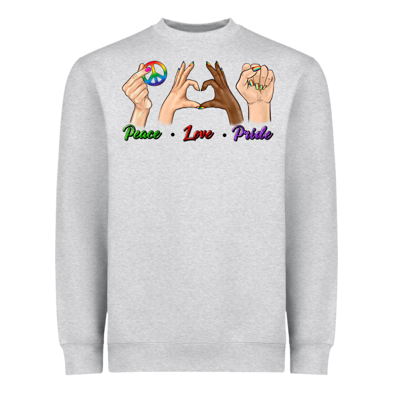 Peace Love Pride Heavyweight Sweatshirt by BundleAndBundleShop | Teevron