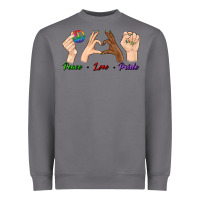 Storm Peace Love Pride Heavyweight Sweatshirt - BundleAndBundleShop