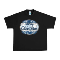 Black merry christmas blue Urban Heavy Tee - MaliasSmallBusiness