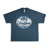 Midnight Navy merry christmas blue Urban Heavy Tee - MaliasSmallBusiness