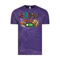 Cloud Purple service mode on woman version Vintage Tee - NancyCooperArtShop