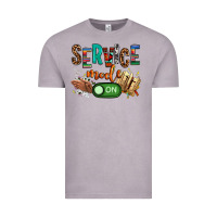 Service Mode On Woman Version Vintage Tee | Teevron