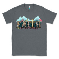 Charcoal Heather faith can move mountains cross Classic Tee - NancyCooperArtShop