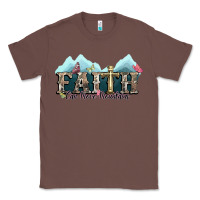 Chestnut faith can move mountains cross Classic Tee - NancyCooperArtShop