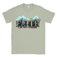 Matcha faith can move mountains cross Classic Tee - NancyCooperArtShop