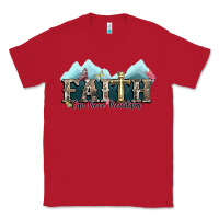 Red faith can move mountains cross Classic Tee - NancyCooperArtShop