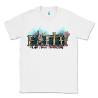 White faith can move mountains cross Classic Tee - NancyCooperArtShop