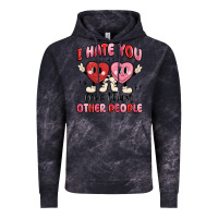 Cloud Black i hate you less than other people Vintage Hoodie - MaliasSmallBusiness