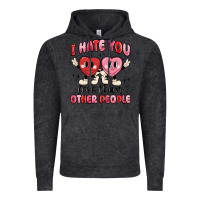 Vintage Black i hate you less than other people Vintage Hoodie - MaliasSmallBusiness