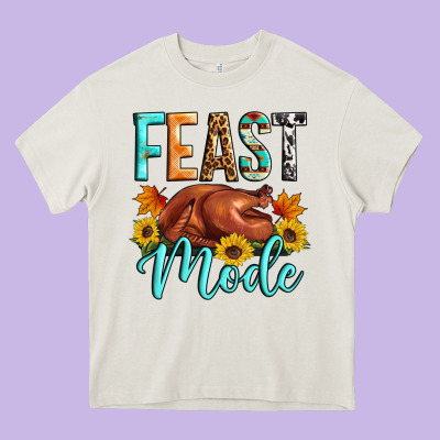 Feast Mode Heavy Core Tee Designed By Artiststas