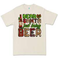 Bone dear santa just bring a beer with a beer bottle Premium Tee - AdoDesignShop